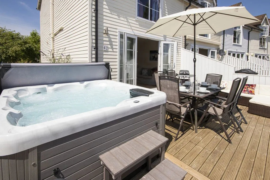 Hot Tub on Decking Area