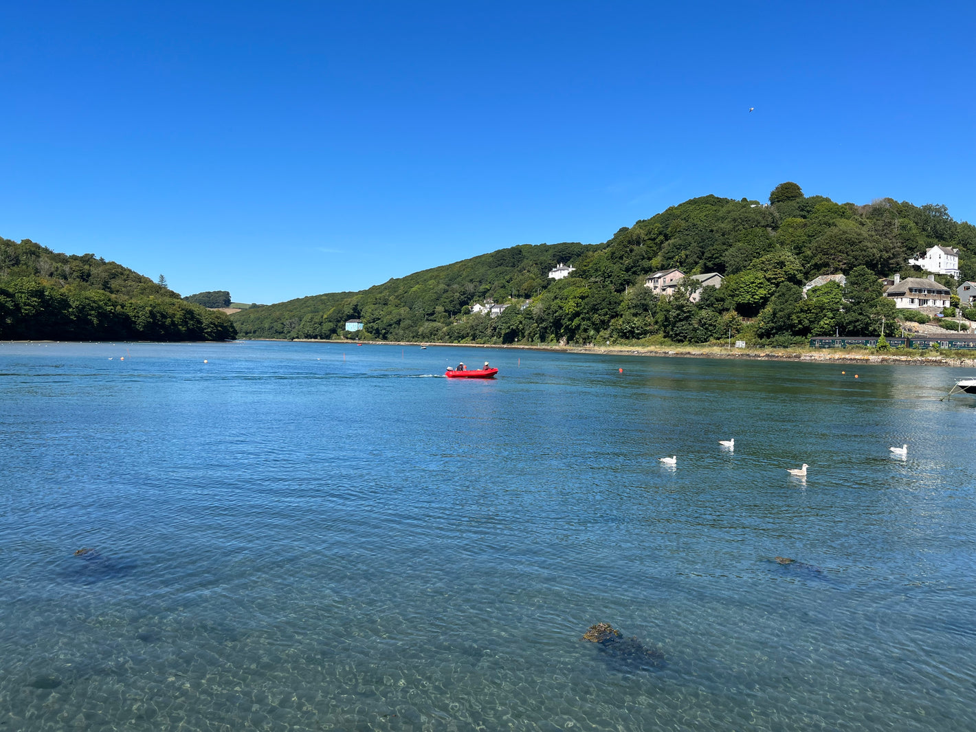 Looe Harbour in Cornwall 