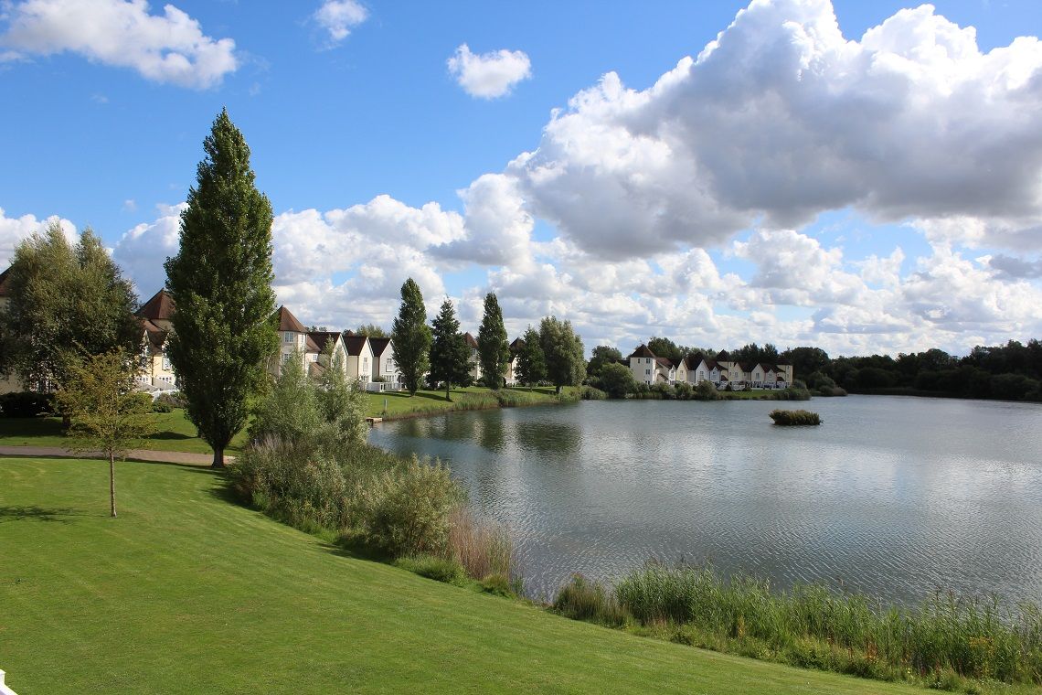 Windrush lake in the heart of the Cotswolds